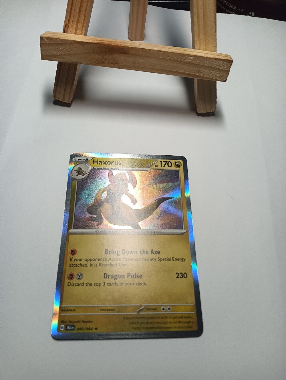 Haxorus 44/64 Shrouded Fable Rare Pokemon Reverse Holo NM